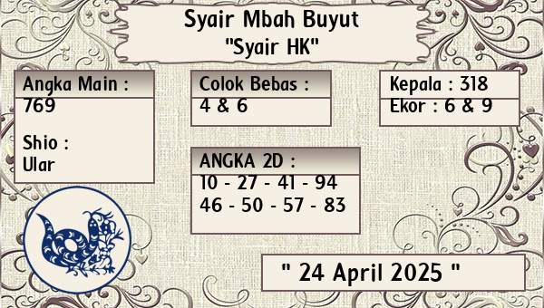 Syair Mbah Buyut - Syair HK