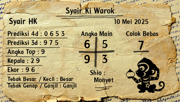 Syair Ki Warok - Syair HK