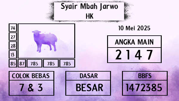 Syair Mbah Jarwo - HK